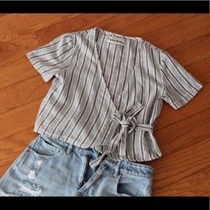 Urban Outfitters Wrap Front Top